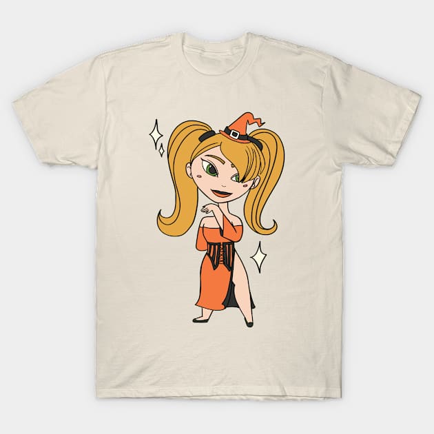 Orange Witching Hour T-Shirt by angrymuffinstudio